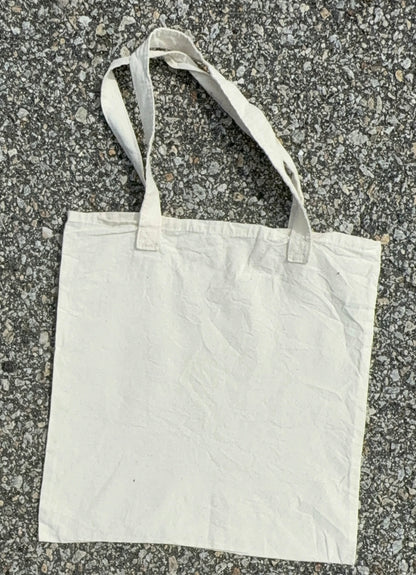 blue hibiscus tote bag